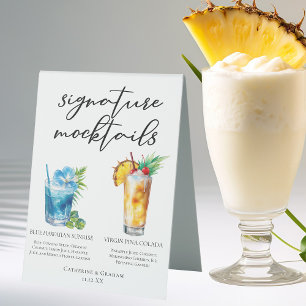 Summer Mocktails Blue Hawaiian Piña Colada