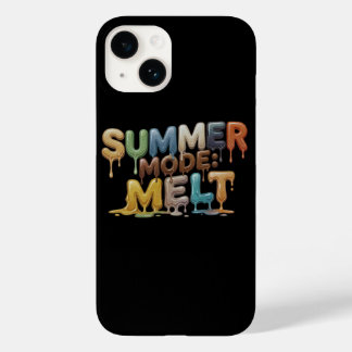 Summer Mode: Melt – Funny Melting Text Case-Mate iPhone 14 Case