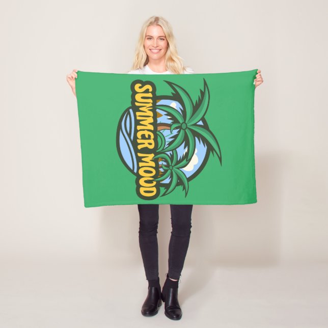 Summer Mood Fleece Blanket (In Situ)