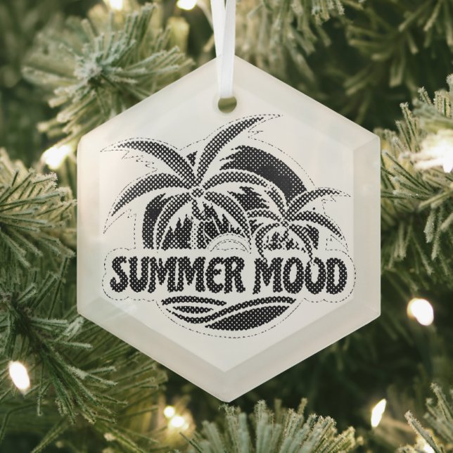 Summer Mood Glass Tree Decoration (Insitu)