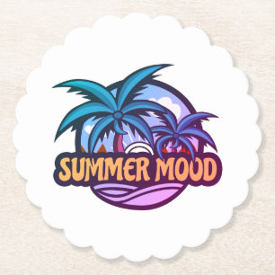 Summer Mood Paper Coaster