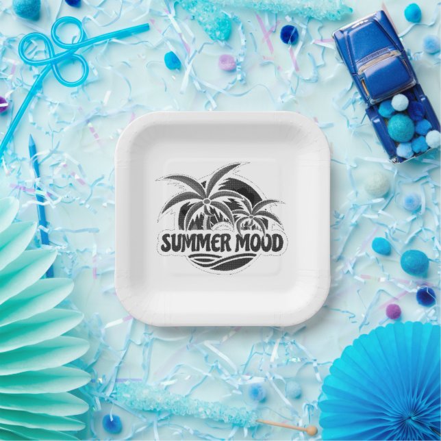Summer Mood Paper Plate (Party)