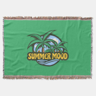 Summer Mood Throw Blanket