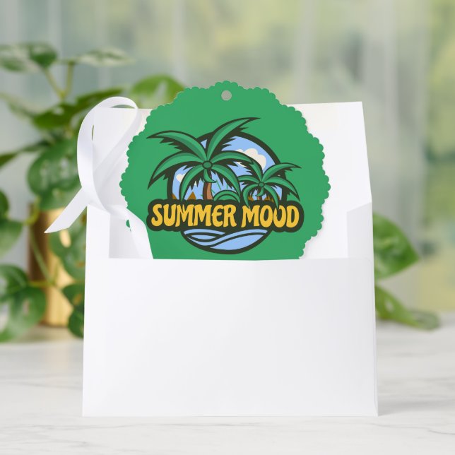 Summer Mood Tree Decoration Card (Envelope)