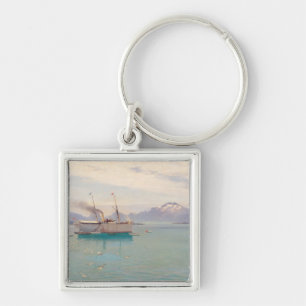 Summer Morning at Molde, 1892 Key Ring