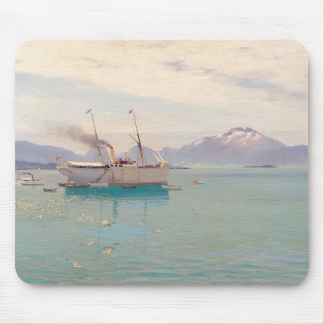 Summer Morning at Molde, 1892 Mouse Mat (Front)