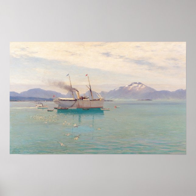 Summer Morning at Molde, 1892 Poster (Front)