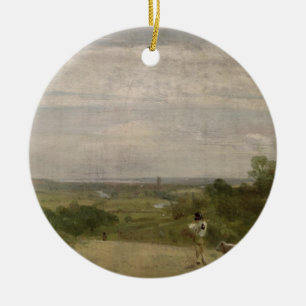 Summer Morning: Dedham from Langham Ceramic Tree Decoration