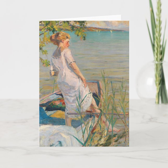 Summer Morning on Lake Starnberg | Edward Cucuel Card (Front)