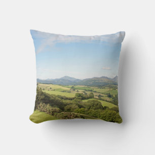 Summer morning the Conwy Valley Postcard Cushion