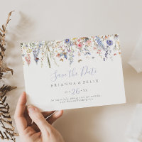 Summer Multicolor Wildflower Horizontal Wedding