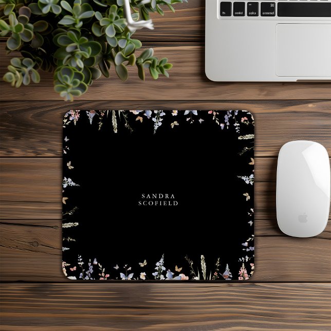 Summer Multicolor Wildflower Personalised Simple Mouse Mat (Creator Uploaded)