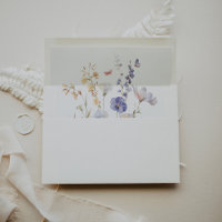 Summer Multicolor Wildflower Wedding Invitation