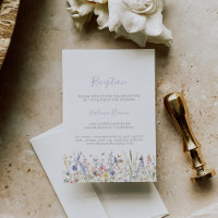 Summer Multicolor Wildflower Wedding Reception