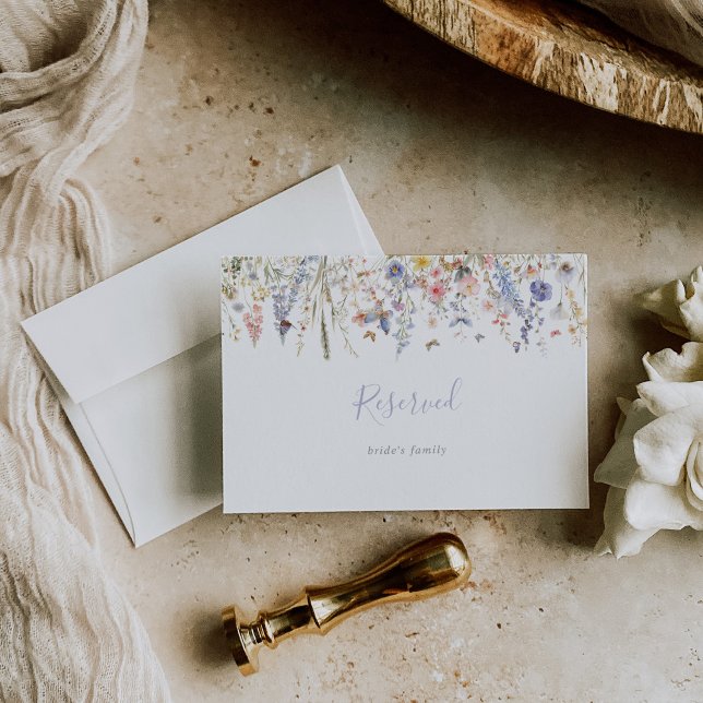Summer Multicolor Wildflower Wedding Reserved Sign (Creator Uploaded)