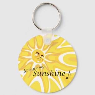 Summer My Sunshine Sun Keychain
