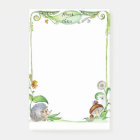 Summer Nature  hedgehog and mushroom ink drawing