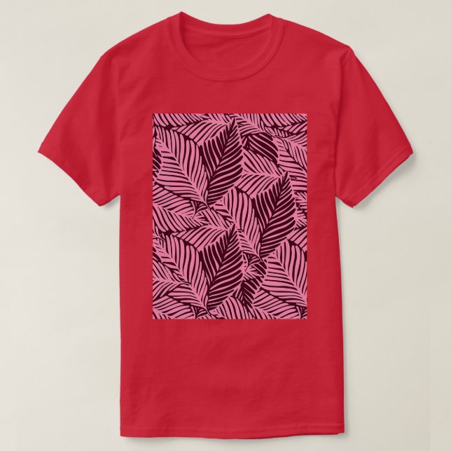 Summer nature jungle with exotic plant pattern T-Shirt (Design Front)