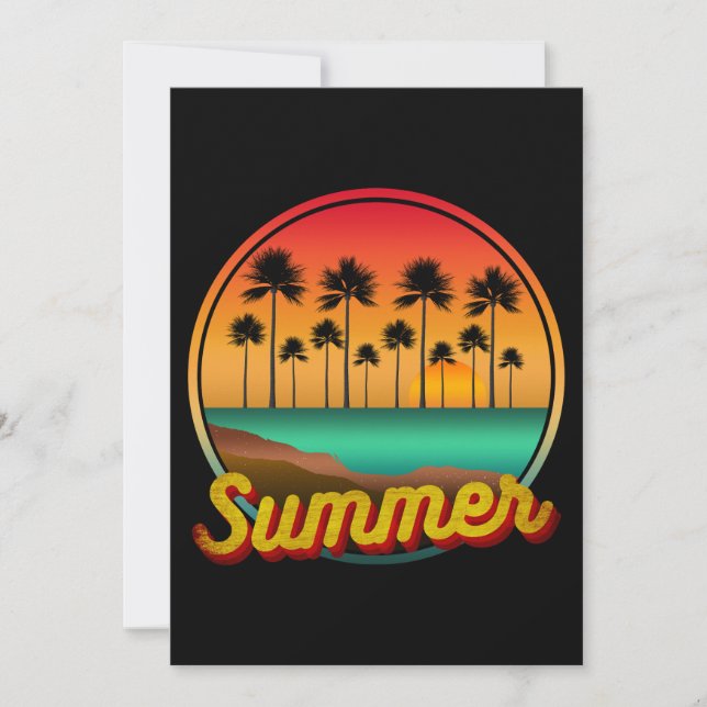 summer nature sunset invitation (Front)