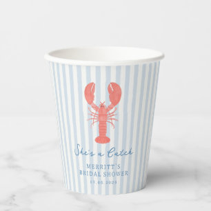 Summer Nautical Lobster Bridal Shower Paper Cups