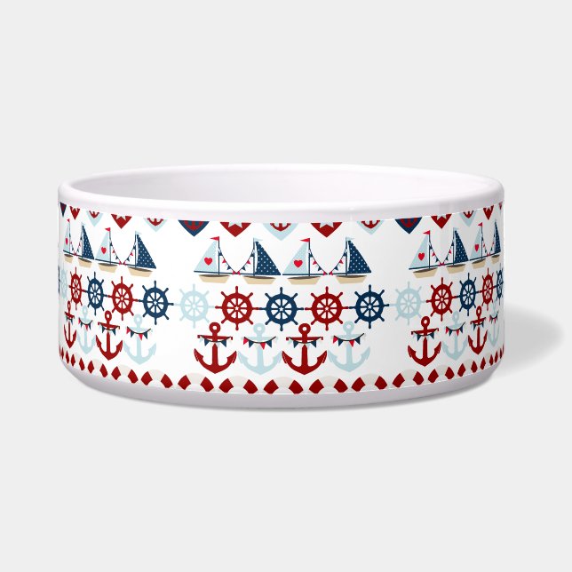 Summer Nautical Theme Anchors Sail Boats Helms (Front)