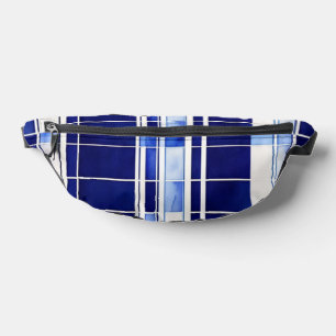 Summer Navy Blue Boat Modern Stripes Collection Bum Bags
