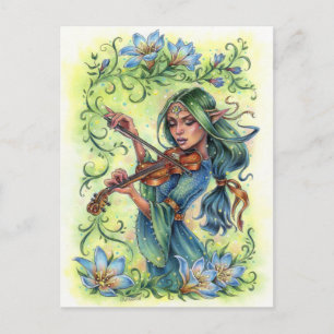 Summer Night Fiddler Postcard