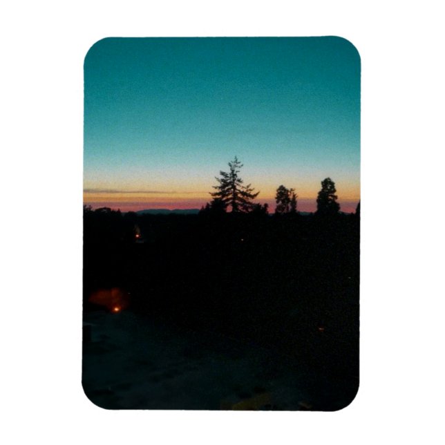 Summer night in the  Pacific Northwest Magnet (Vertical)