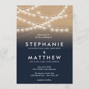 Summer Night Lights Invitations    Weddings