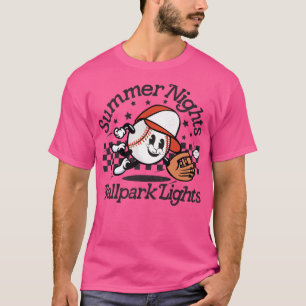 Summer Nights And Ballpark Lights Baseball Lover G T-Shirt