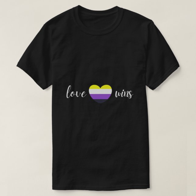 Summer Nonbinary Pride NB No Gender Only Goose LGB T-Shirt (Design Front)