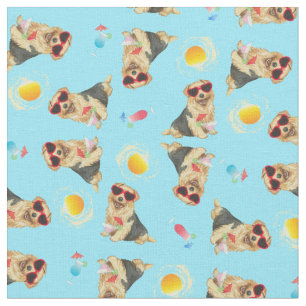 Summer Norfolk Terrier  Fabric