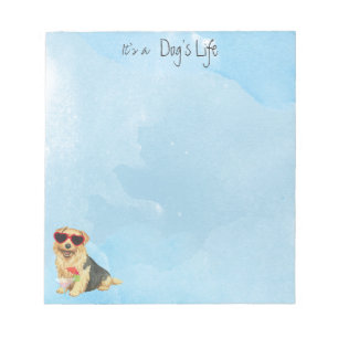 Summer Norfolk Terrier Notepad