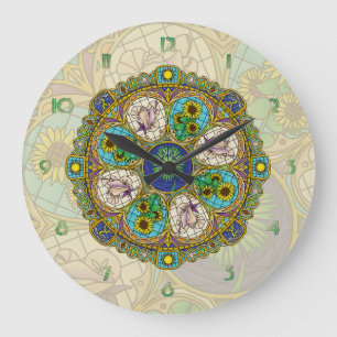 Summer Nouveau Clock