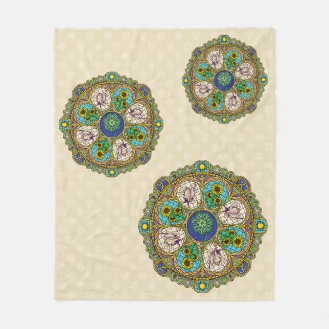Summer Nouveau Fleece Blanket (Front)