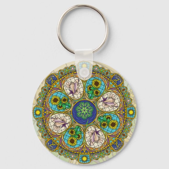 Summer Nouveau Keychain (Front)