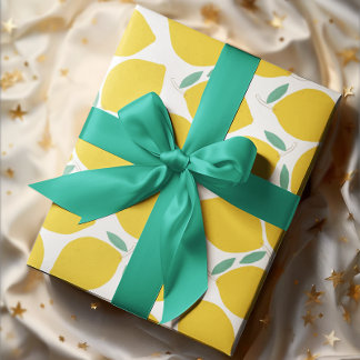 Summer Novelty Lemon-Pattern Printed Wrapping Paper