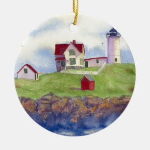 summer nubble ceramic tree decoration