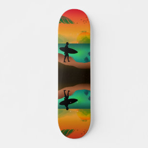 Summer ocean paradise skateboard