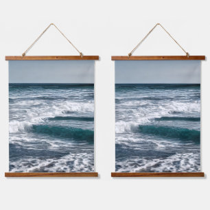Summer Ocean Waves Hanging Tapestry
