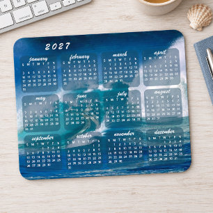 Summer Ocean Waves Photo 2027 Calendar Mouse Mat