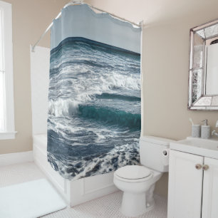 Summer Ocean Waves Shower Curtain