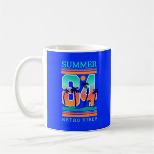 Summer of 1984 Retro Vibe Beach Theme Coffee Mug