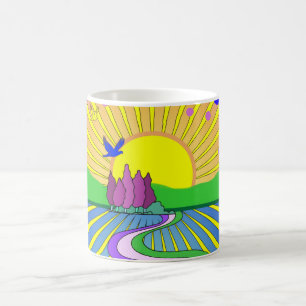 Summer of Love Groovy Psychedelic 60s 70s Coffee Mug
