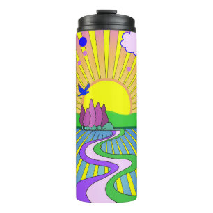Summer of Love Groovy Psychedelic 60s 70s    Thermal Tumbler