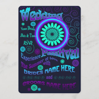 Summer of Love Wedding Invitation