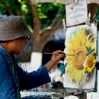 Summer Of Sunflowers Artistic Style Canvas Print