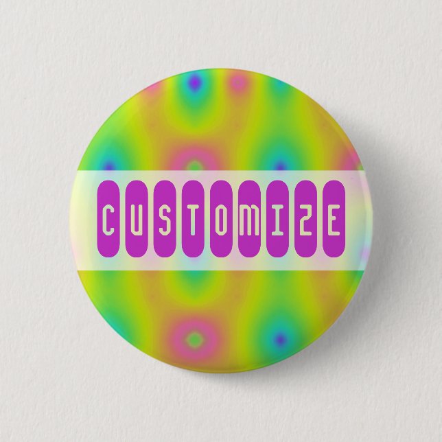 Summer of Tie Dyeing 6 Cm Round Badge (Front)