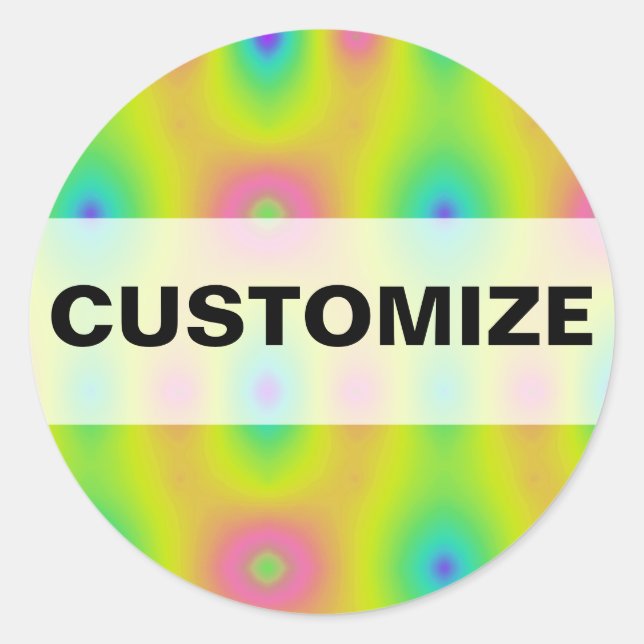 Summer of Tie Dyeing Classic Round Sticker (Front)