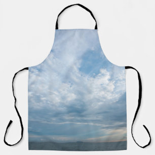 Summer on the beach with sunset sky. Copy space. M Apron